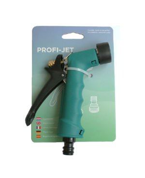 Spuitpistool Profi-Jet, met messing binnenwerk, groen en 3/4″ BSP snelkoppeling